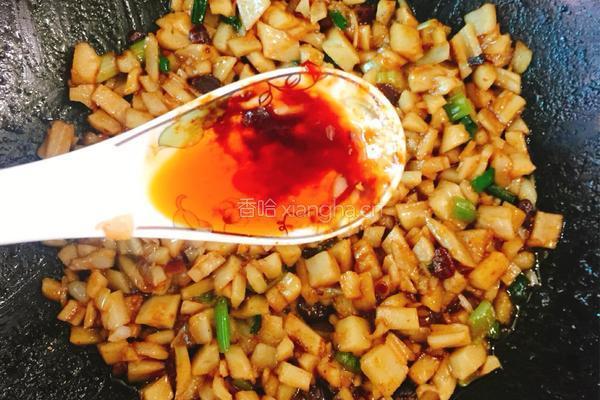 藕丁酱豆的做法图解8