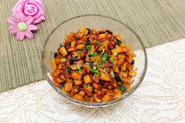 藕丁酱豆的做法图解10