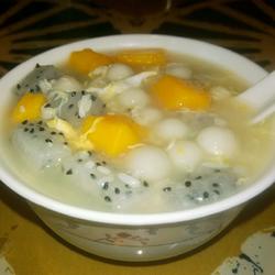 酒酿水果元宵的做法[图]