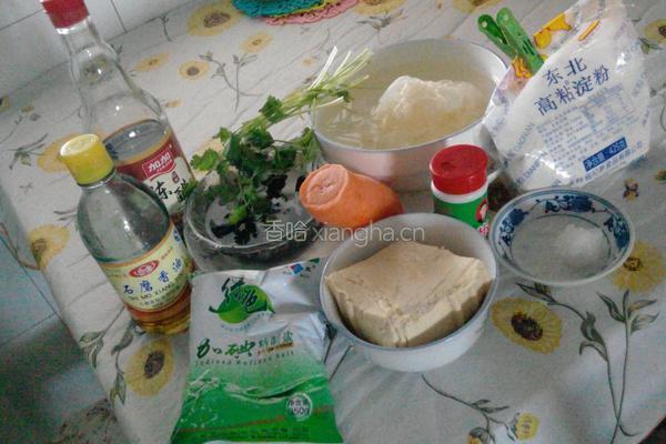 酸辣豆腐羹的做法图解2