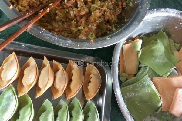 蔬菜汁饺子的做法图解13