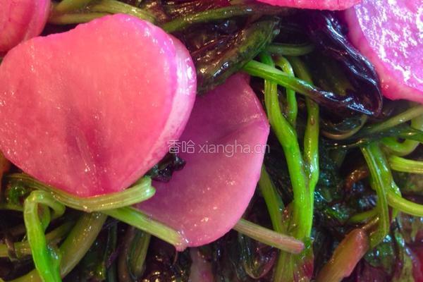 蒜香红苋菜的做法图解6