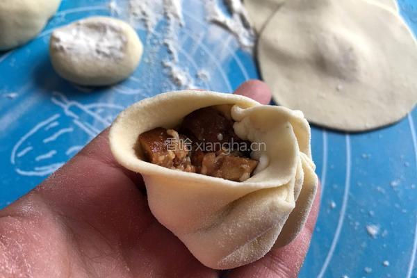 香干肉包的做法图解8