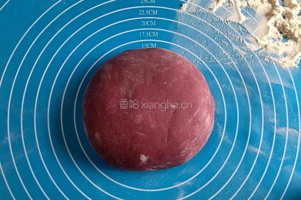 紫薯玫瑰馒头的做法图解5