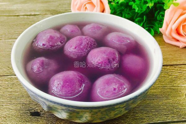 紫薯黑芝麻汤圆的做法图解17