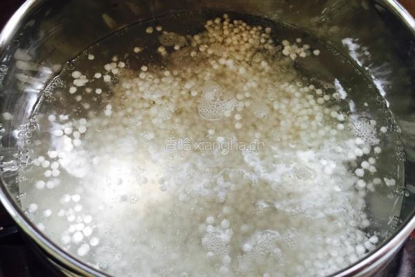 牛奶芒果西米露的做法图解4