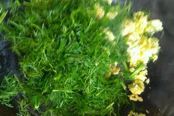 茴香炒鸡蛋的做法图解4