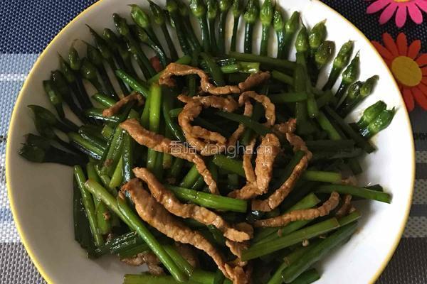 韭苔炒肉丝的做法图解10