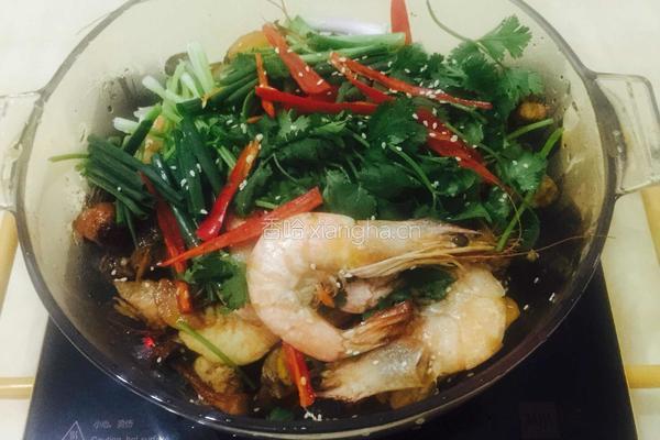 干逼鸡肉大虾的做法图解16