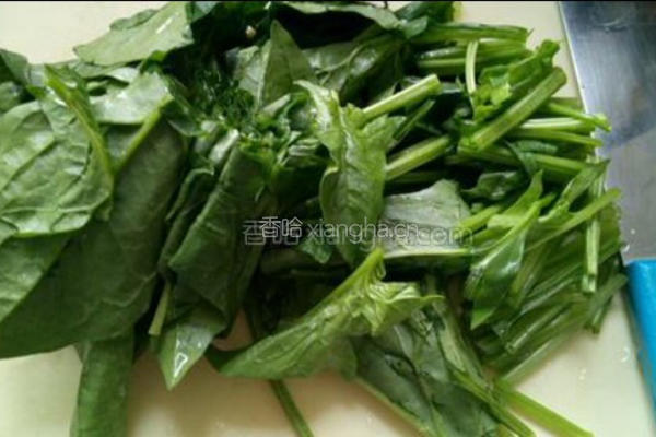 菠菜丸子的做法图解2