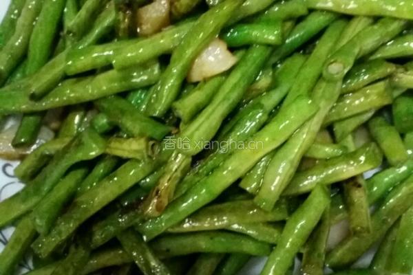 大蒜豇豆的做法图解5