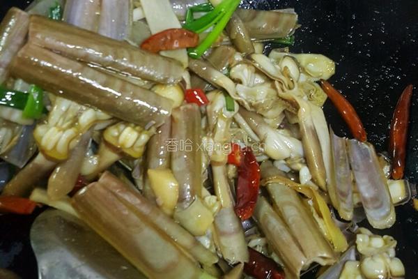 爆炒竹蛏的做法图解3