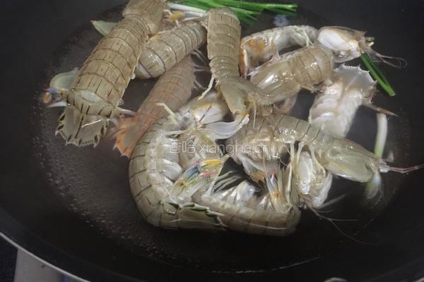 白灼虾菇的做法图解5
