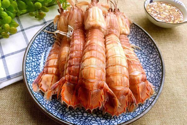 白灼虾菇的做法图解8