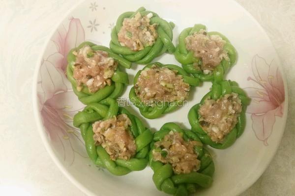豆角酿肉的做法图解11