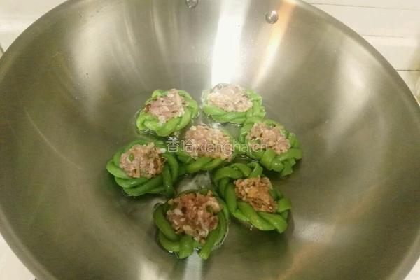 豆角酿肉的做法图解13