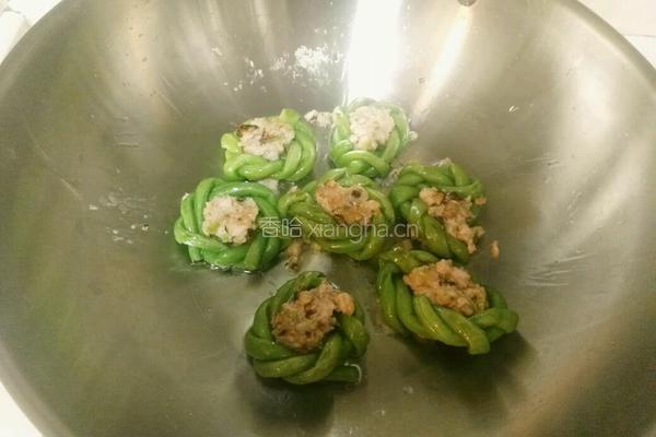 豆角酿肉的做法图解14