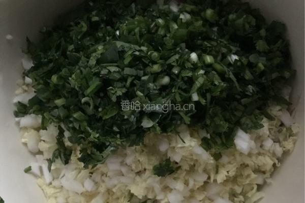 菠菜面皮水饺（白菜猪肉馅）的做法图解12
