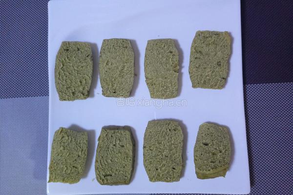 中式抹茶馒头片的做法图解1