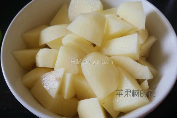 土豆炖鸡块的做法图解2
