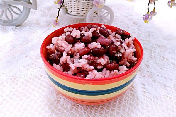红豆米饭的做法图解1