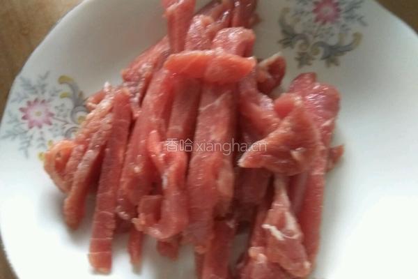 炒肉丝黄豆芽的做法图解2
