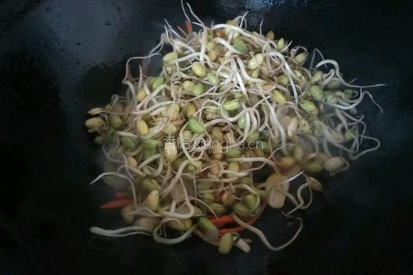 炒肉丝黄豆芽的做法图解7