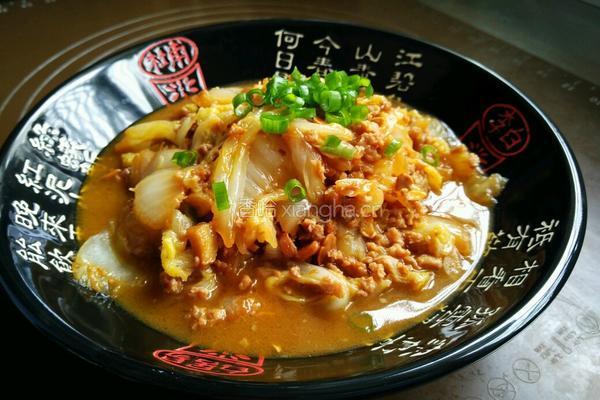 肉末炒大白菜的做法图解15