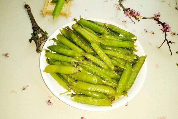 蒸豌豆荚的做法图解4