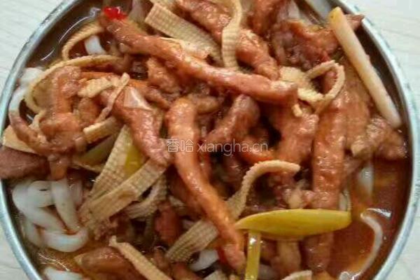 鸡丝蒜黄面