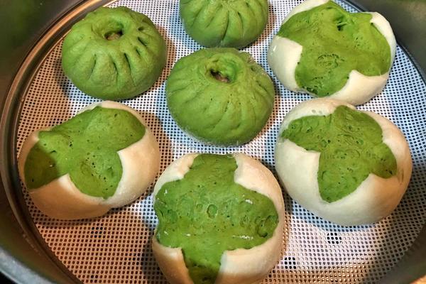 菠菜开花馒头的做法图解15