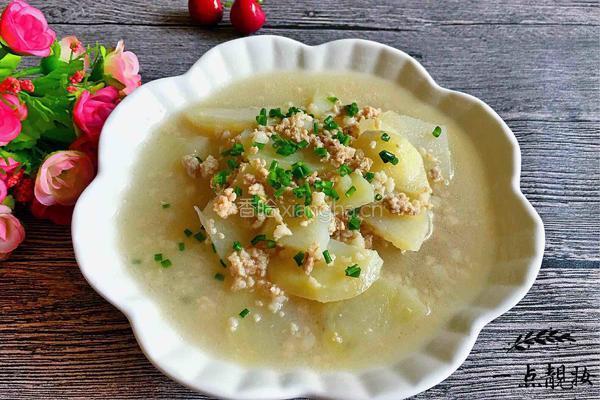 土豆片肉末汤的做法图解8