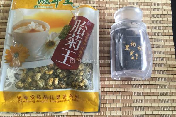黑枸杞胎菊茶的做法图解1