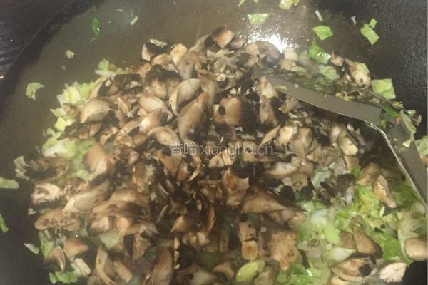 土豆，包菜，肉沫，蘑菇，花菜包子馅的做法图解8