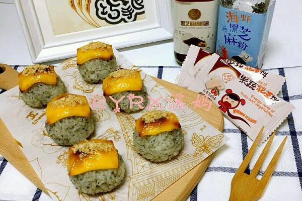 头顶芝士的烤饭团的做法图解7