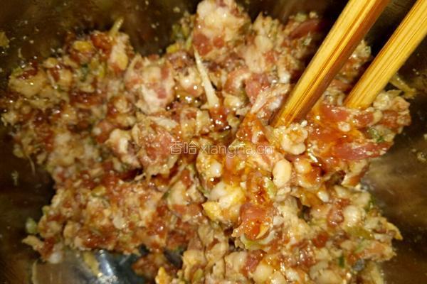 馄钝馅的做法图解4