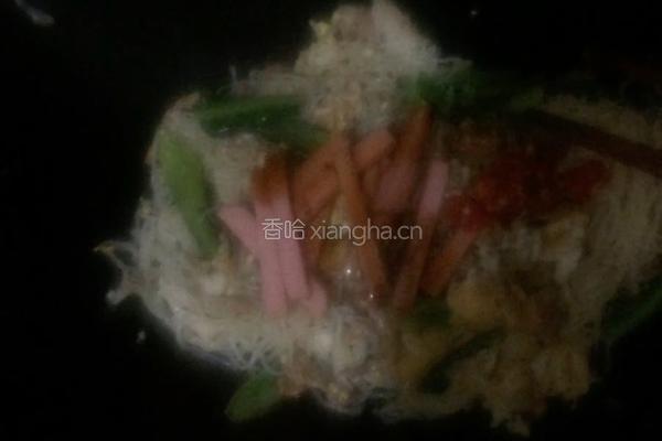 肉丝炒米粉的做法图解7