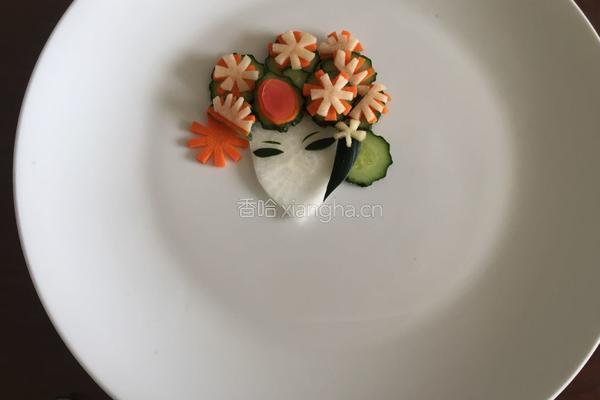 果蔬拼盘的做法图解7