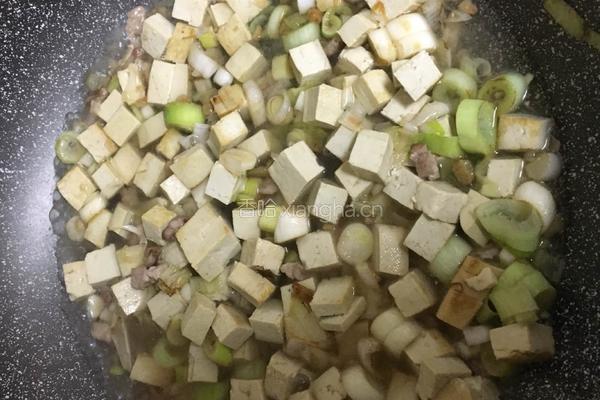 肉末葱花豆腐的做法图解8