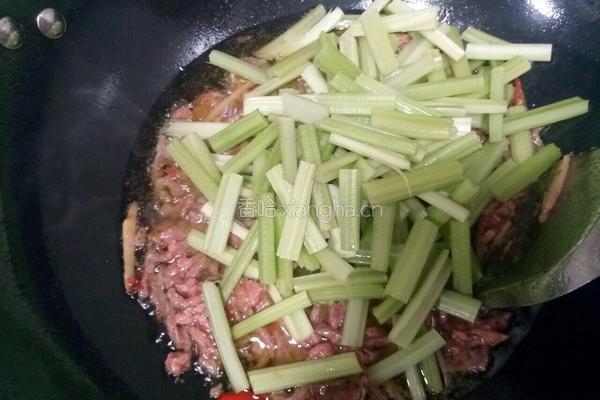 西芹牛肉丝的做法图解9