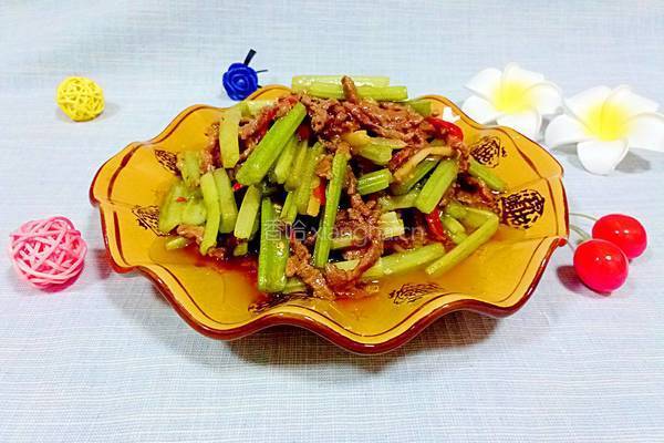 西芹牛肉丝的做法图解10