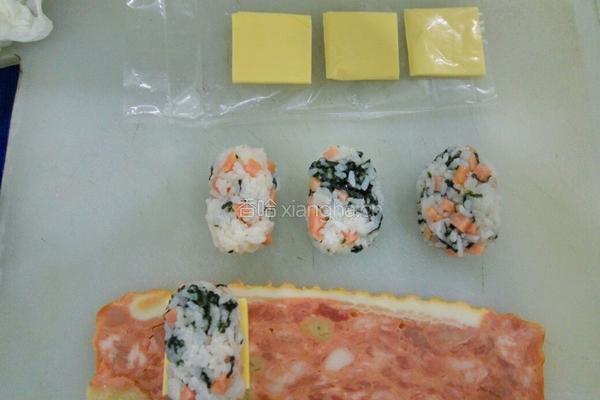 芝士培根饭卷的做法图解7