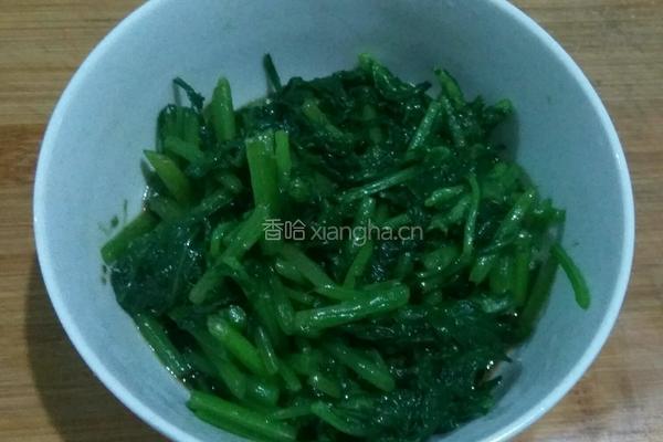 凉拌茼蒿的做法图解5