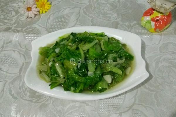 爆生菜的做法图解7