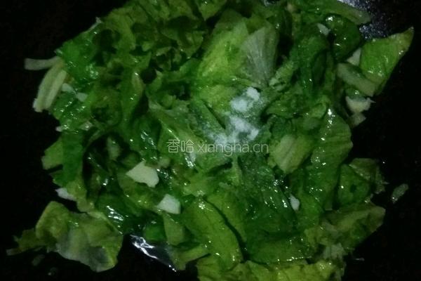 爆生菜的做法图解5
