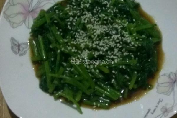 炒茼蒿的做法图解5