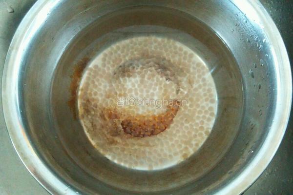 红豆牛奶西米露的做法图解5