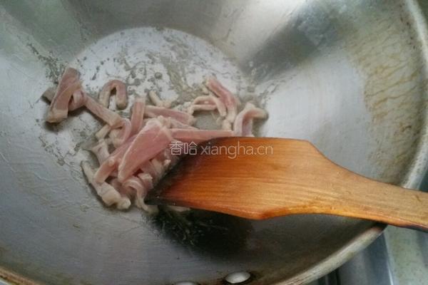 茭白炒肉丝的做法图解5