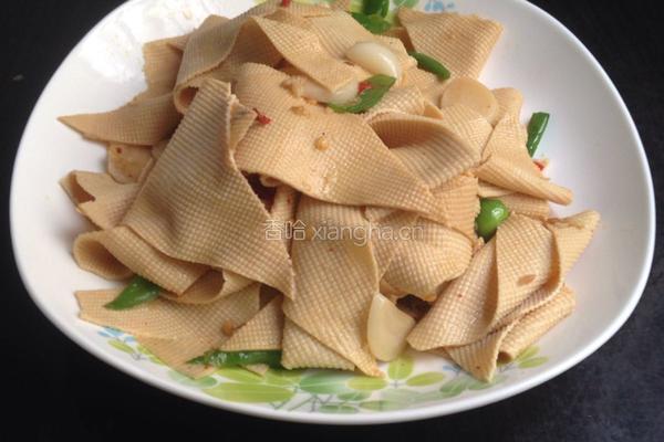 炒豆腐皮的做法图解5