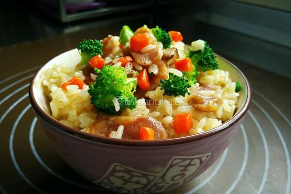 香肠焖饭的做法图解15